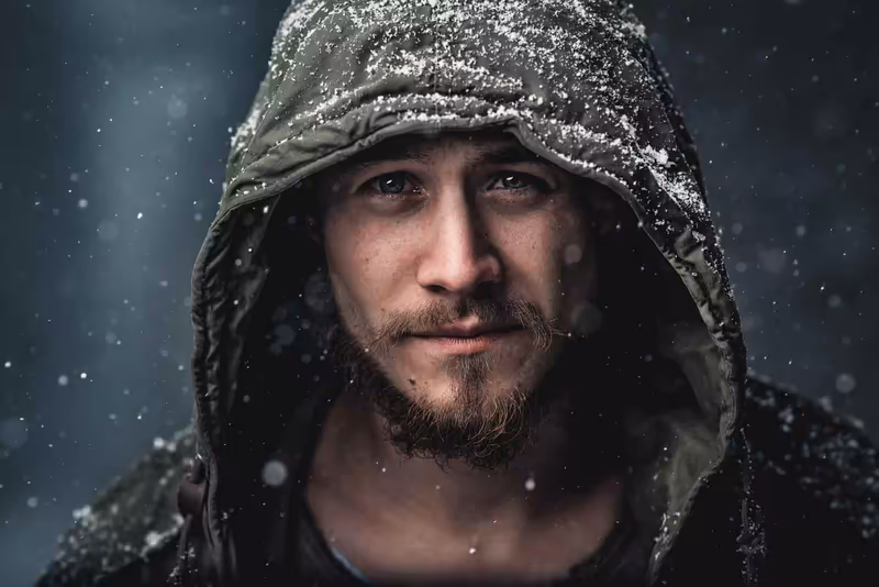 Man in the Snow Cover