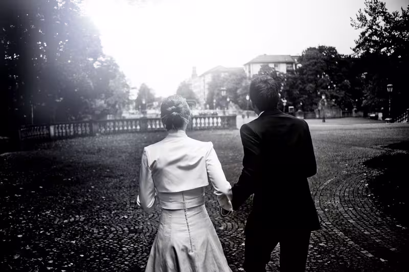 Brautpaar, fotografiert von Dennis König
