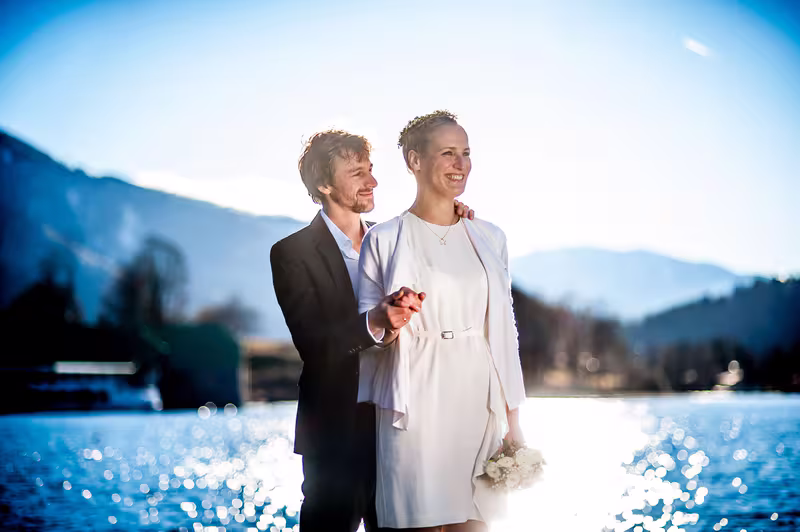 Brautpaar, fotografiert von Dennis König